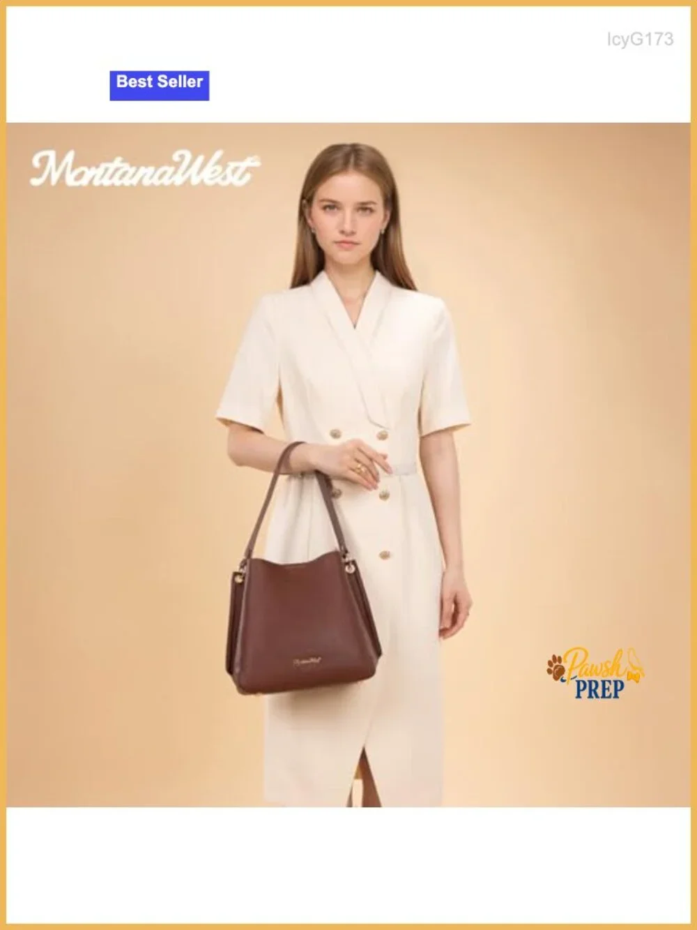 Medium Hobo Bag for Women, Shoulder Purse with 3 Compartments, Faux Leather